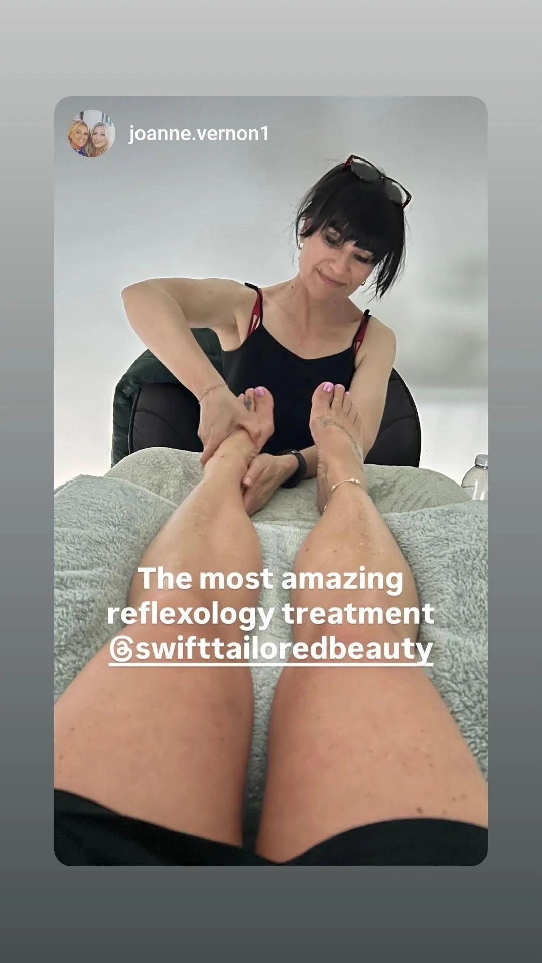Reflexology treatment spa wellness relaxing